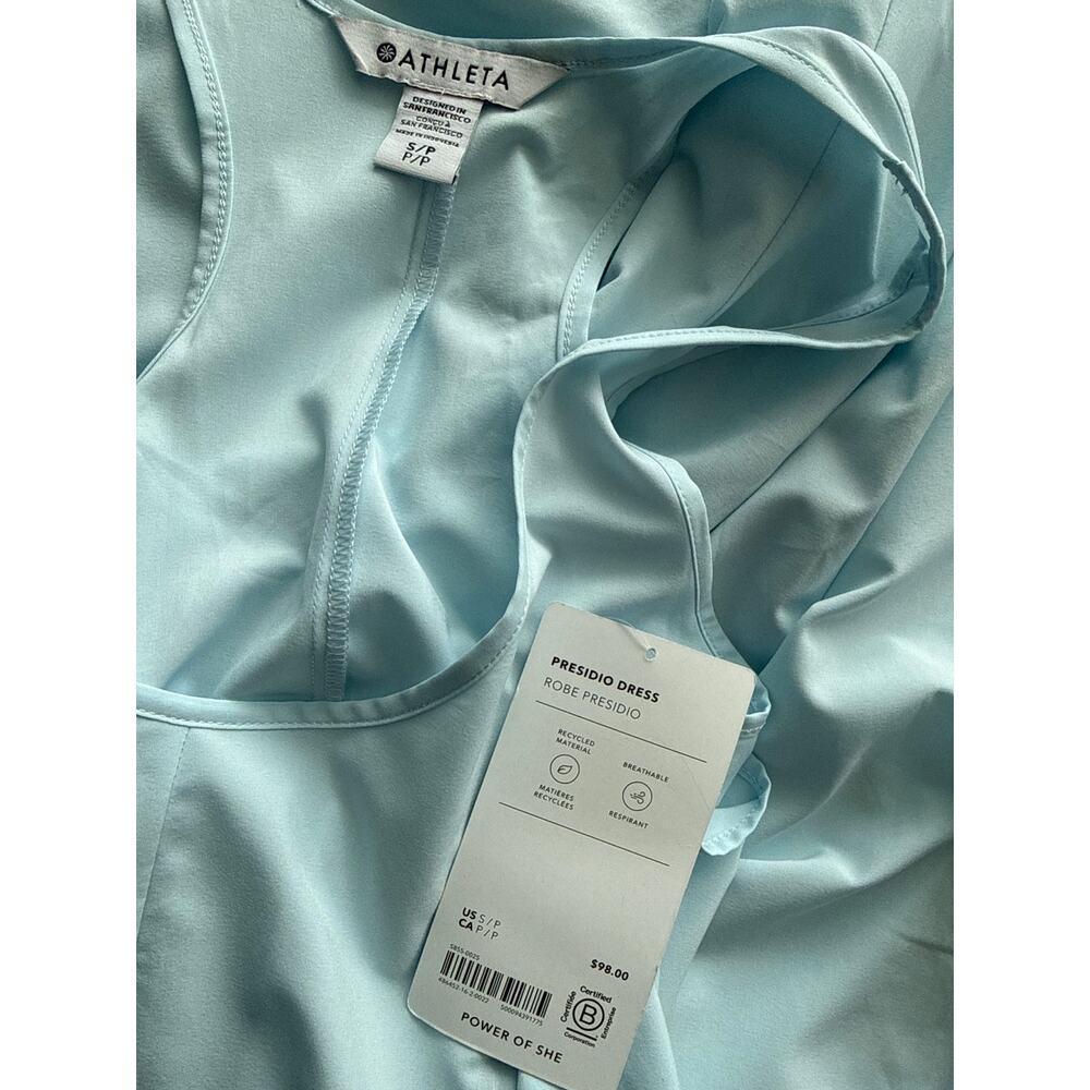 Athleta Presidio Traveler Maxi Dress Light Blue Size Small - Picture 5 of 9